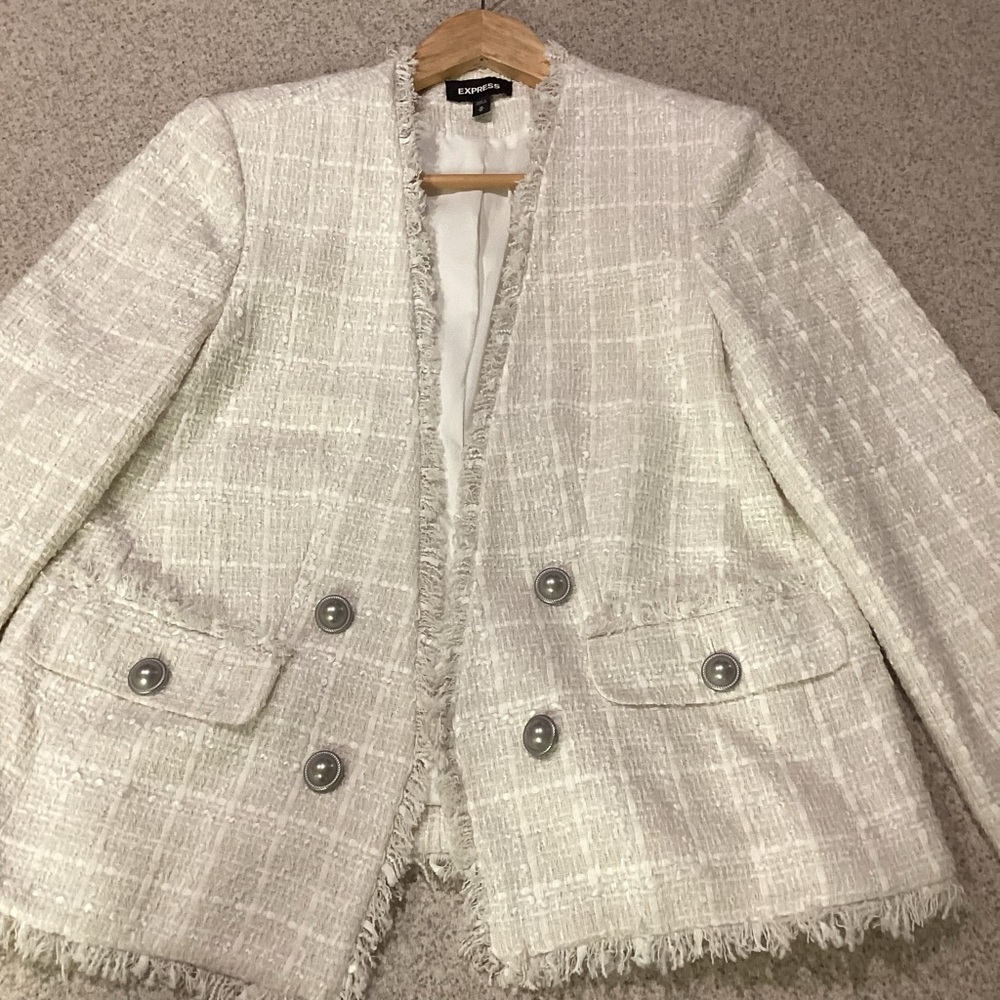Express Tweed Boucle Jacket - Picture 2 of 12